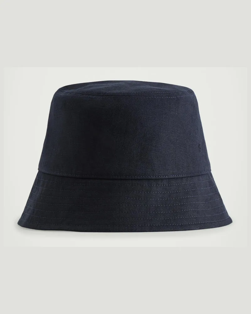 COS Fischerhut Aus Leinen Blau