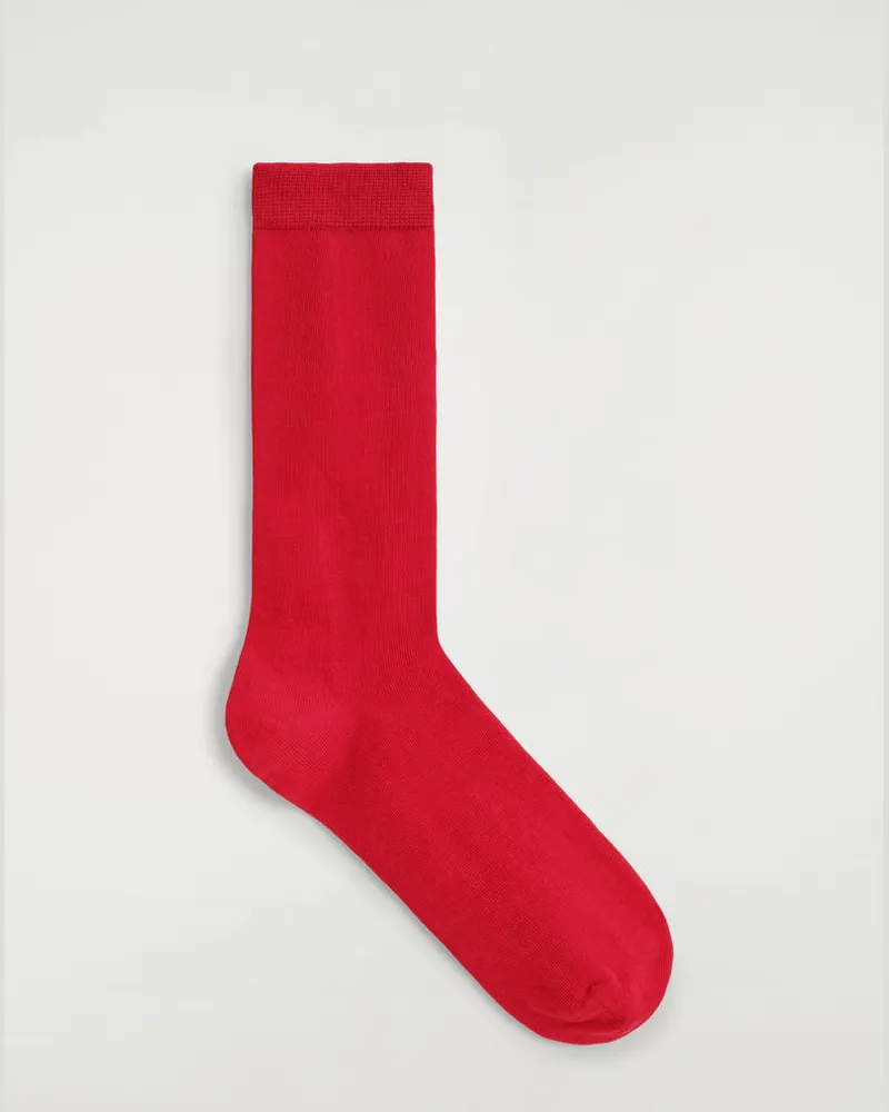 COS Wollsocken Rot