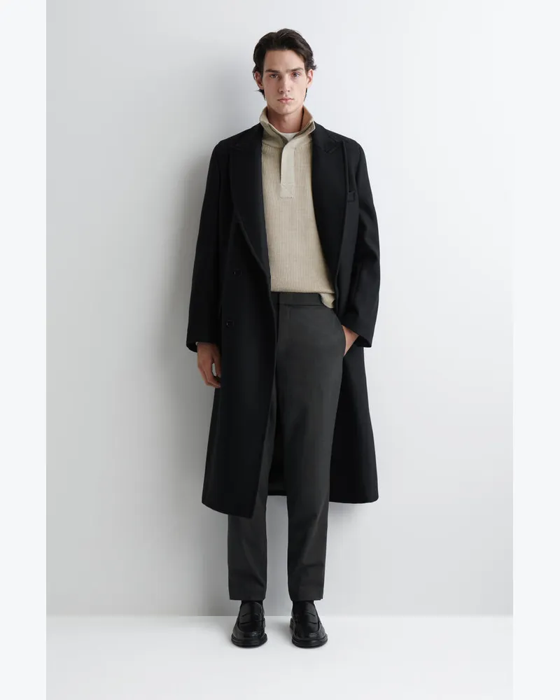 COS Schmale Hose Aus Wolle Grau