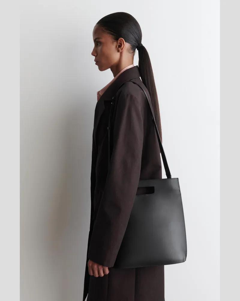COS Folio Tasche - Leder Schwarz