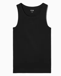 Cos Geripptes Tanktop Schwarz