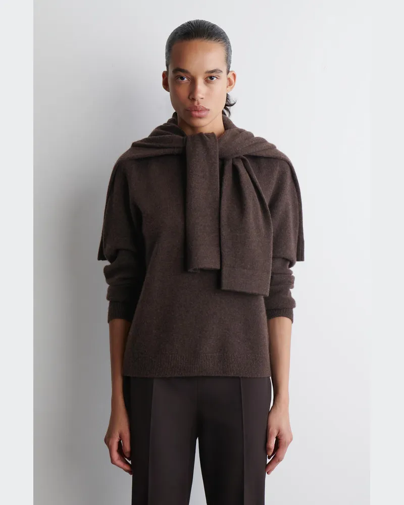 COS Kaschmirpullover Mit Rundhalsausschnitt Braun