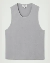 COS Rundhals-Tanktop Aus Rippstrick Grau