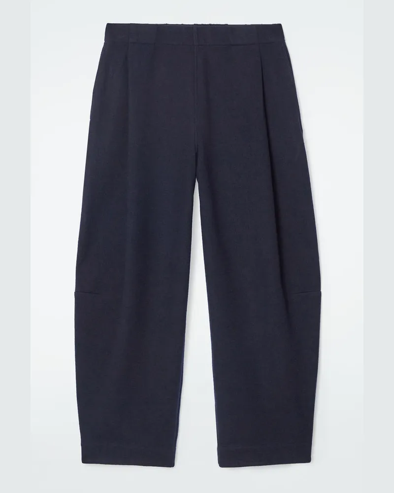 COS Hose Aus Kochwolle Mit Barrel-Bein Blau