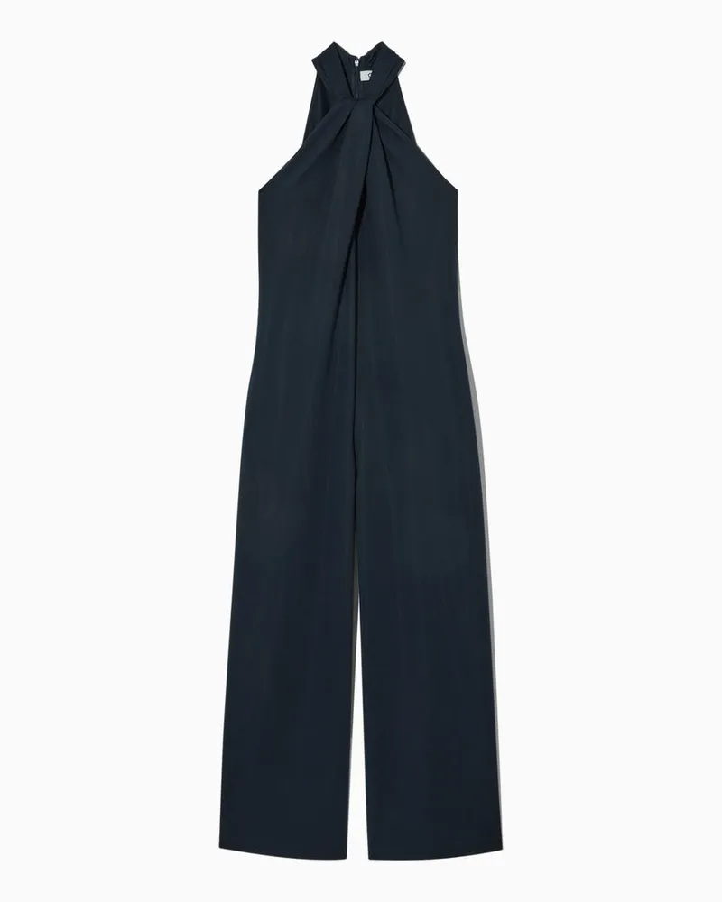 COS Jumpsuit Mit Neckholder Blau