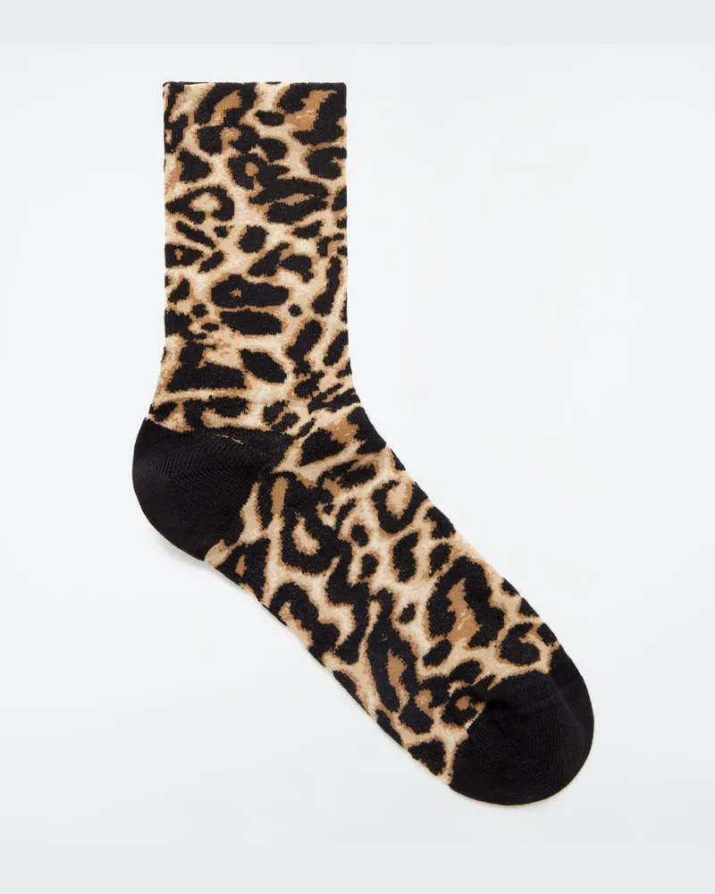 COS Socken Mit Jacquard-Leopardenmuster Mehrfarbig