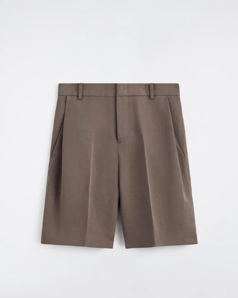 COS Elegante Shorts Aus Leinen-Mix Braun