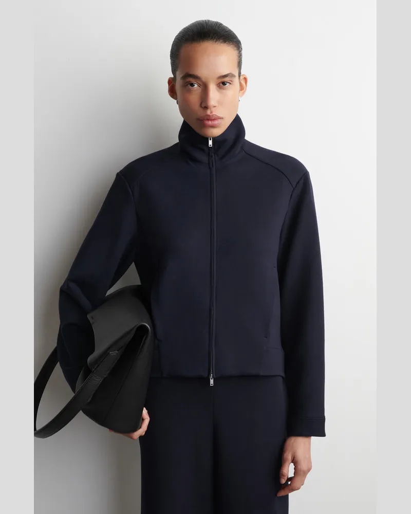 COS Trainingsjacke Aus Scuba Blau