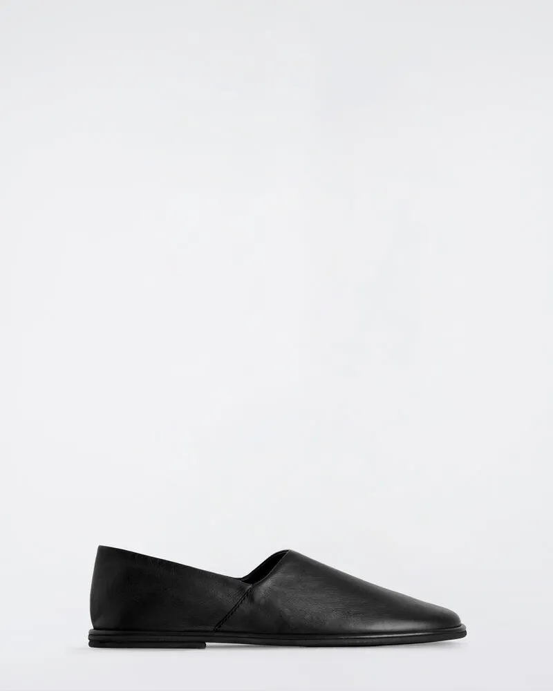 COS Slipper Aus Leder Schwarz