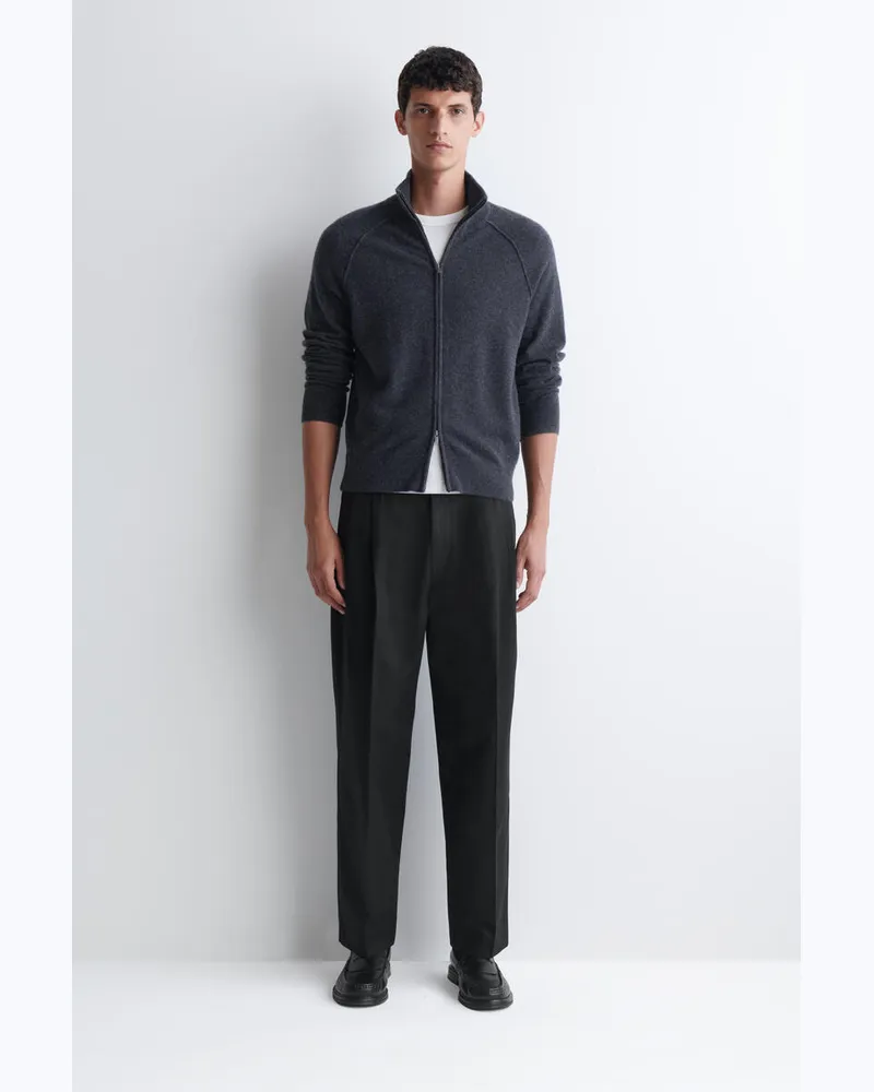 COS Lockere, Schmal Zulaufende Hose Mit Falten Schwarz