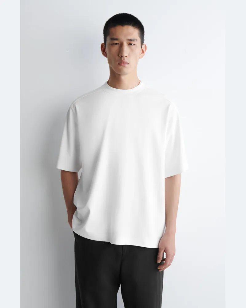 COS Oversized-T-Shirt Mit Lageneffekt Weiß
