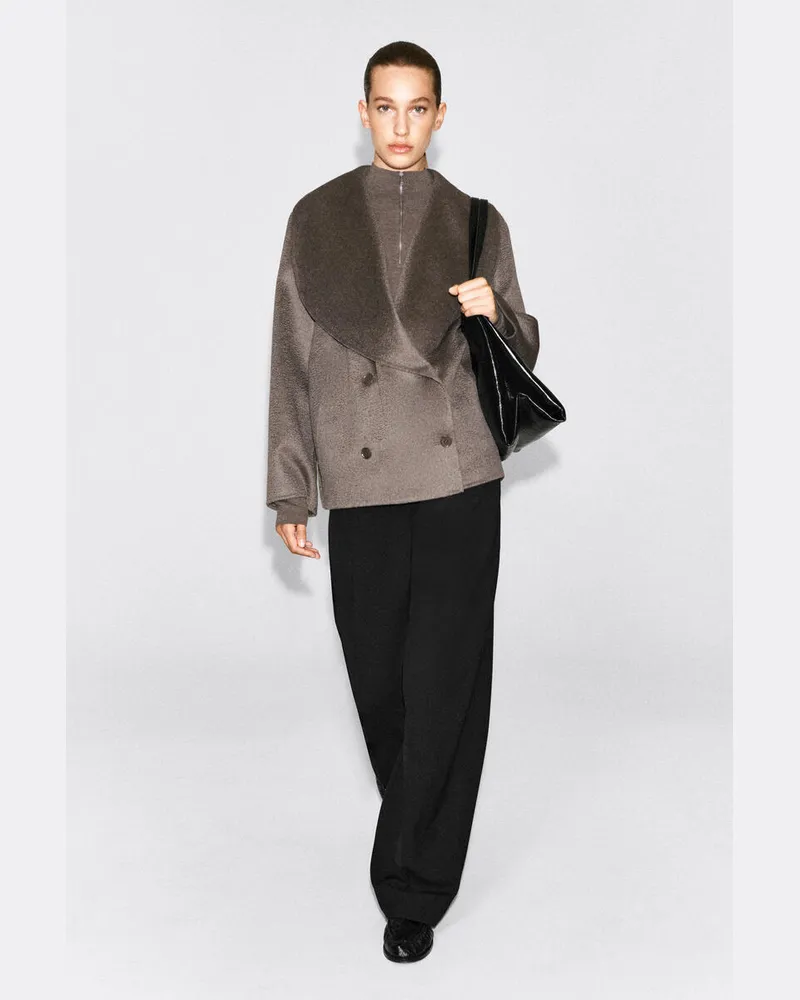 COS Bomberjacke Aus Doubleface-Kaschmir Beige