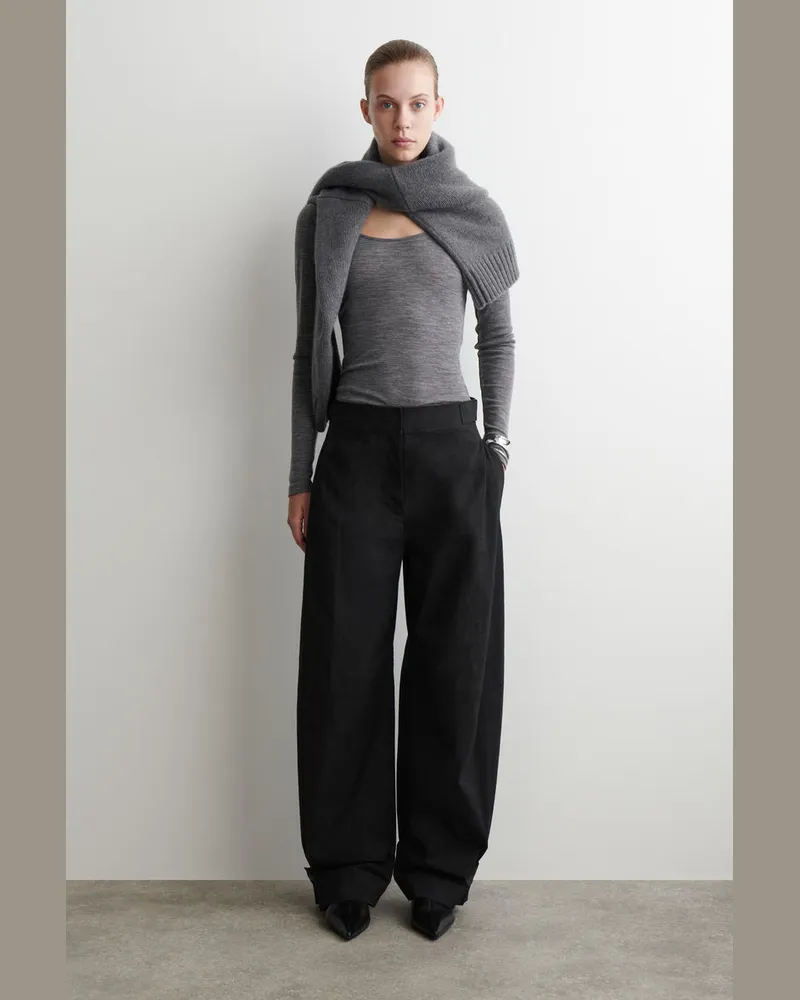 COS Utility-Hose Mit Barrel-Bein Schwarz