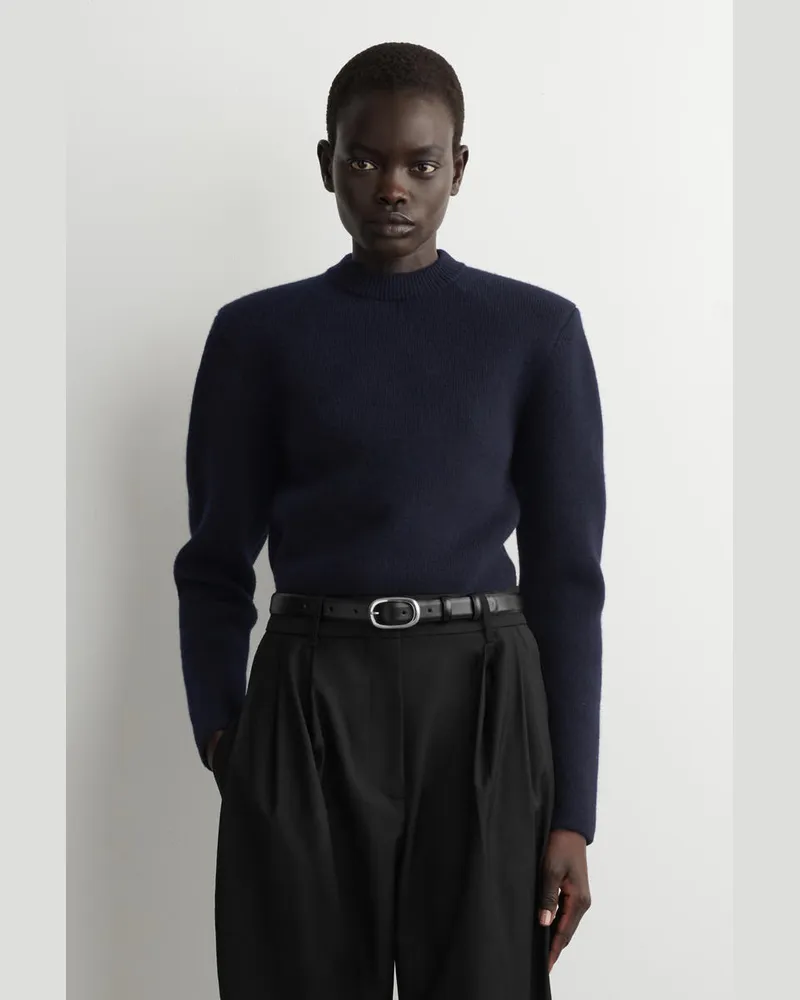 COS Pullover Aus Merinowolle Blau