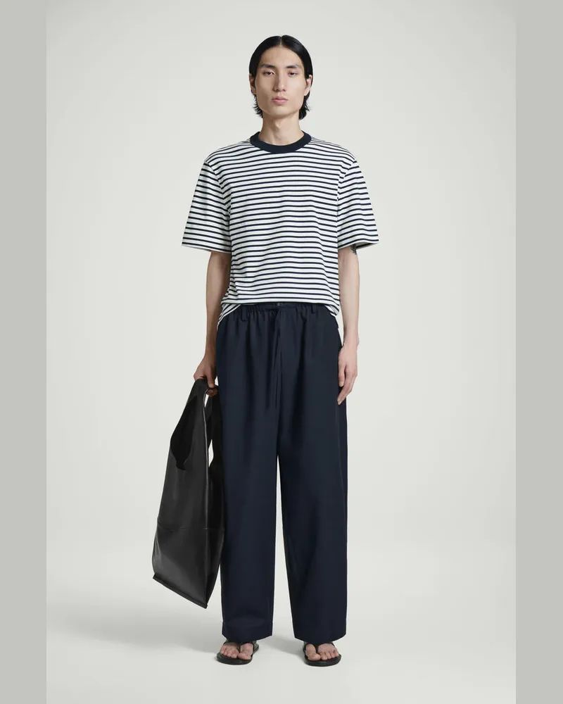 COS Hose Mit Kordelzugbund Und Barrel-Bein Blau