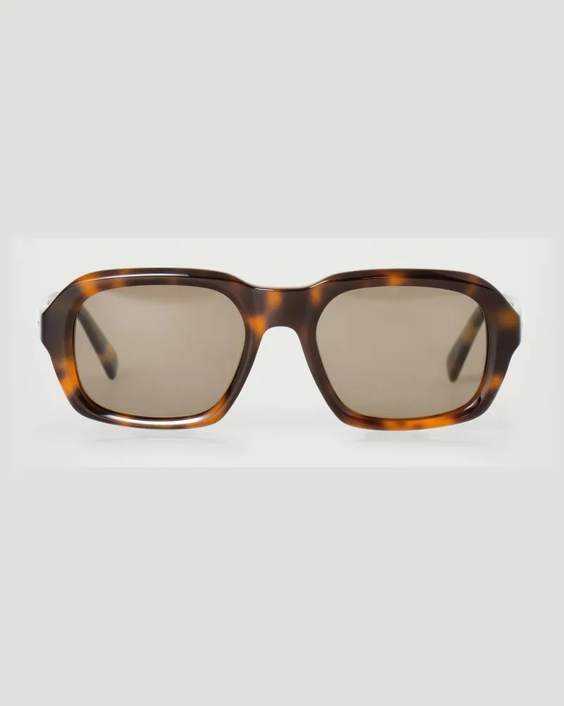 COS Eckige Pilotensonnenbrille Braun