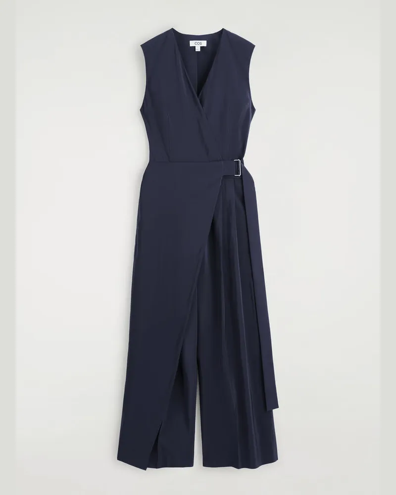 COS Jumpsuit Mit Wickelfront Blau
