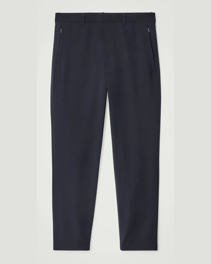 COS Hose Aus Woll-Mix Mit Geradem Bein Blau