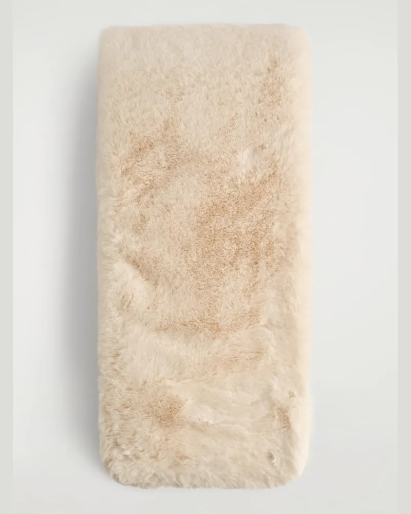 COS Schal In Felloptik Beige