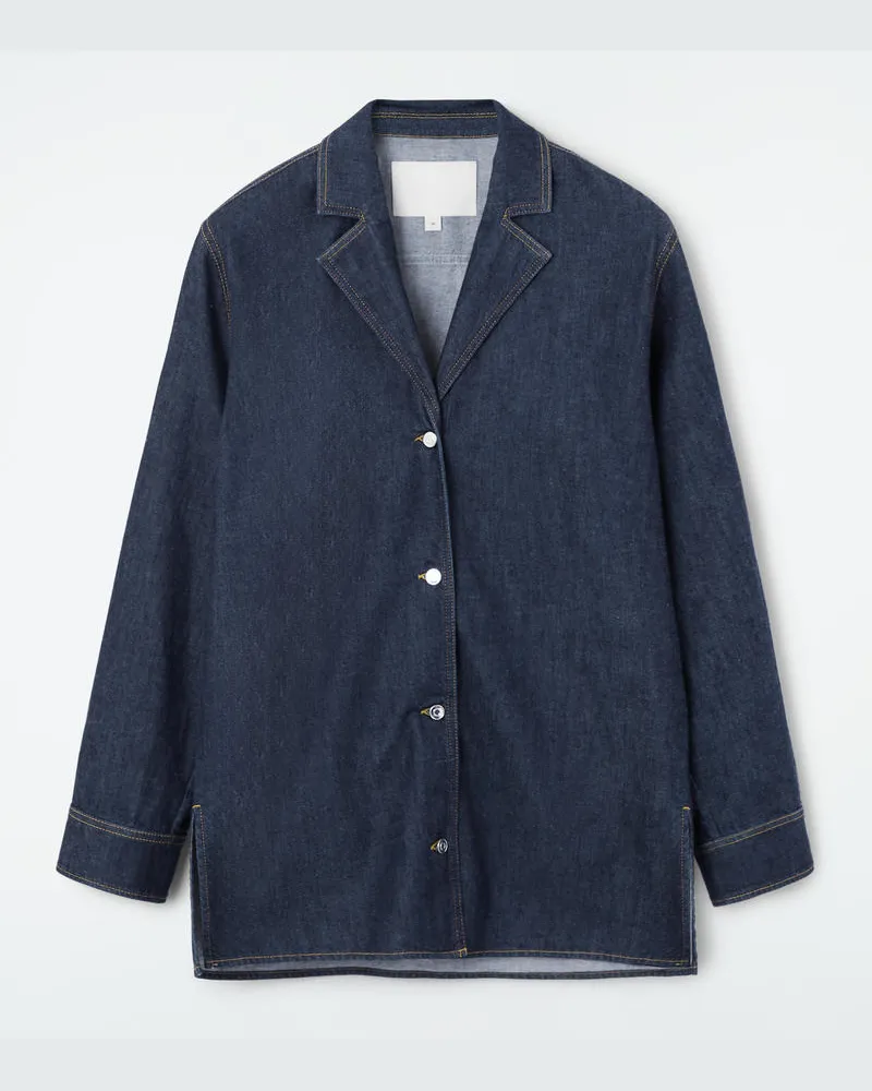 COS Elegantes Jeanshemd Mit Normaler Passform Blau