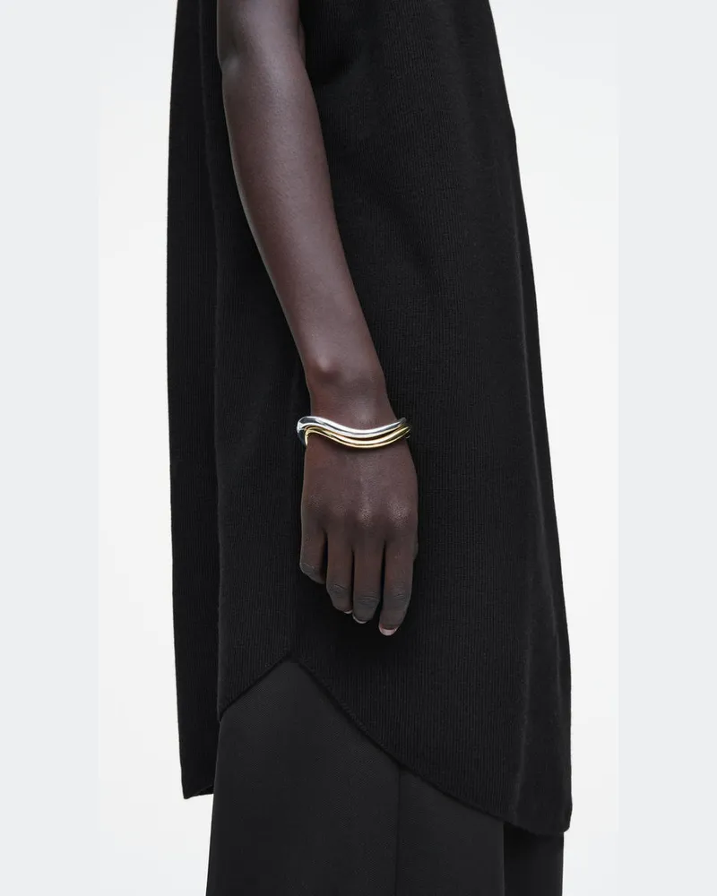 COS Abgerundeter Armreif Mit Scharnier Bronze