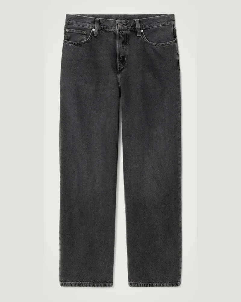 COS Rider Jeans Mit Geradem Bein Schwarz