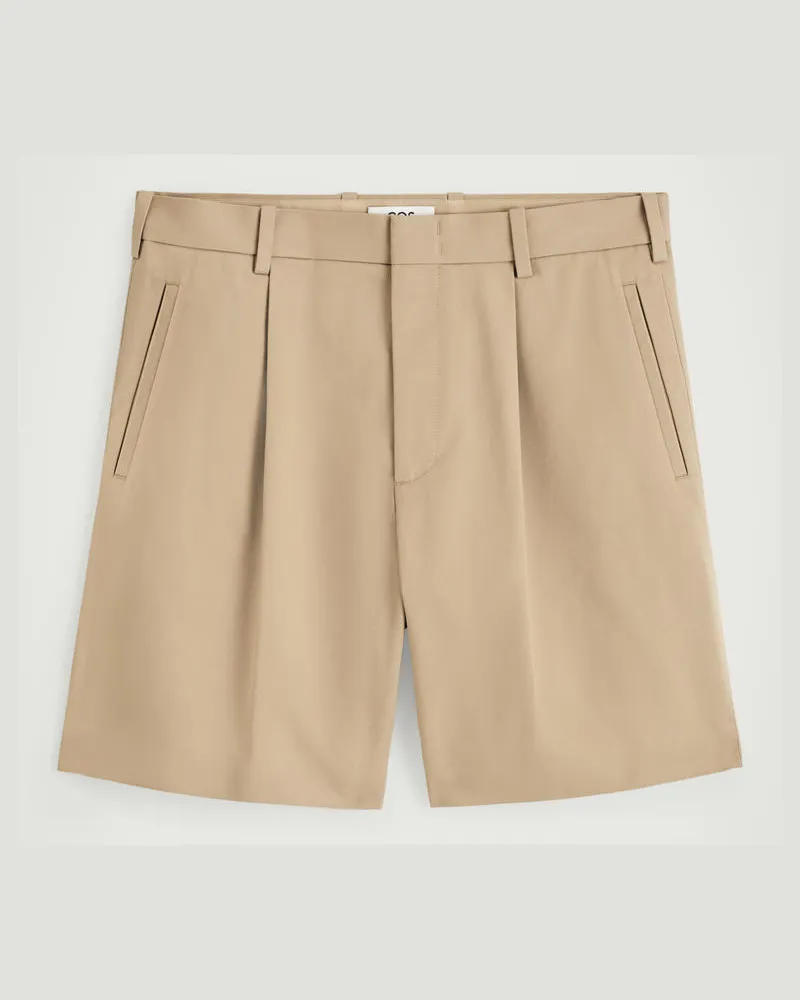 COS Elegante Chinoshorts Aus Baumwolle Beige