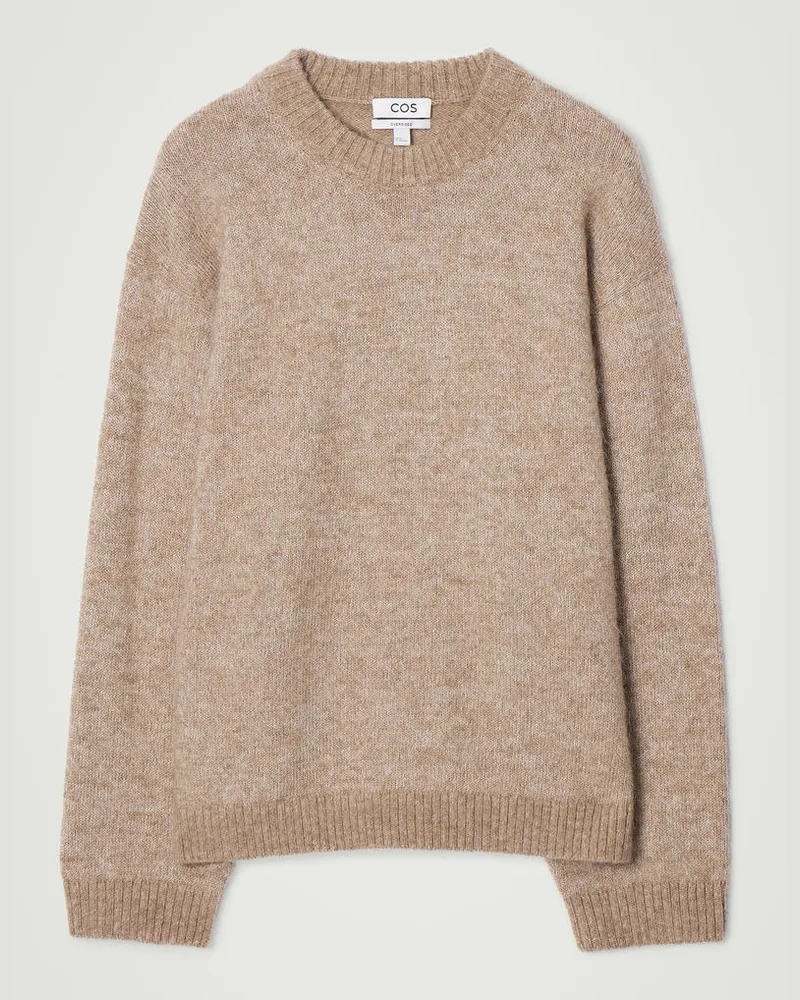 COS Oversized-Pullover Aus Alpaka-Mix Beige