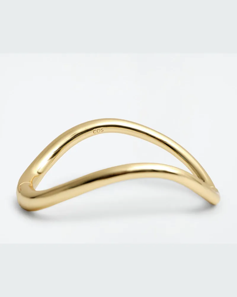 COS Abgerundeter Armreif Mit Scharnier Bronze