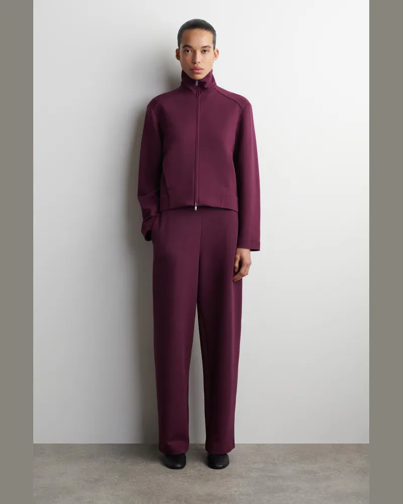 COS Jogginghose Aus Scuba Mit Barrel-Bein Rot