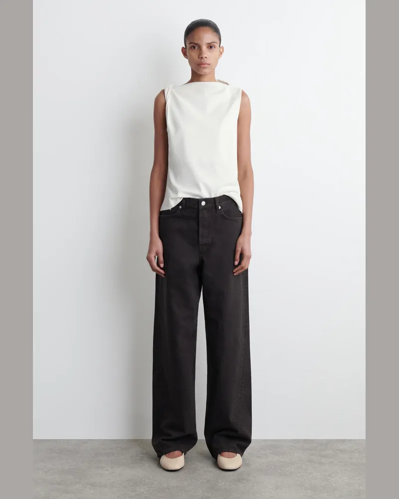 COS Ballerinas Aus Leder Beige