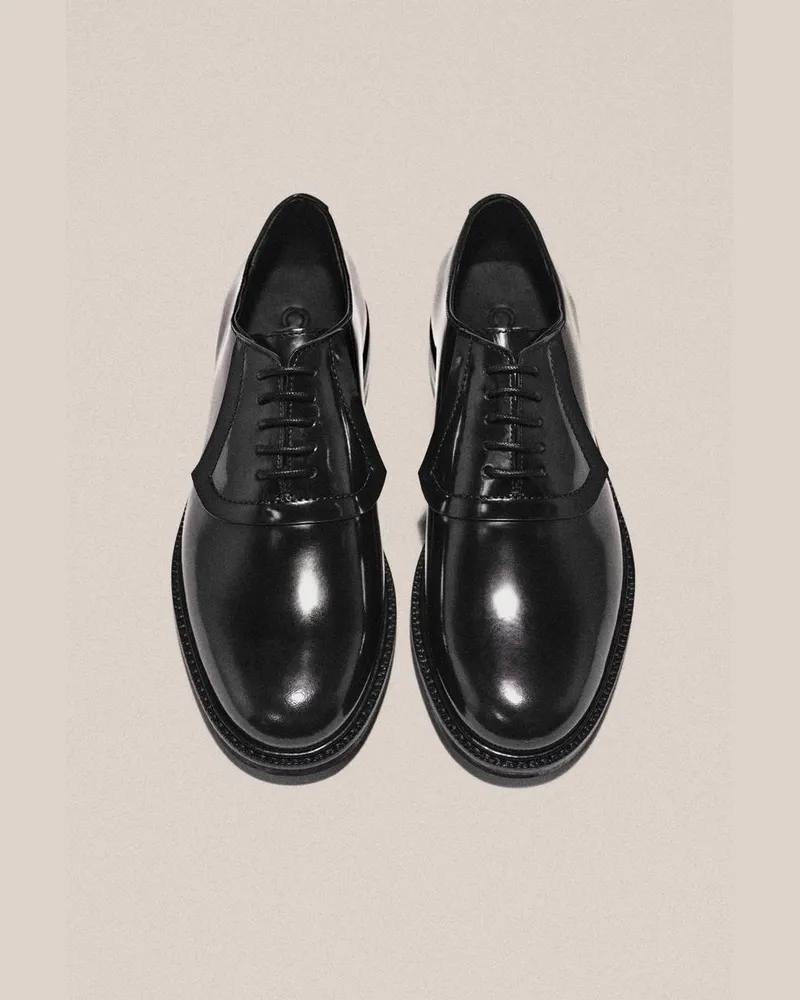 COS Oxford-Schuhe Aus Leder Schwarz