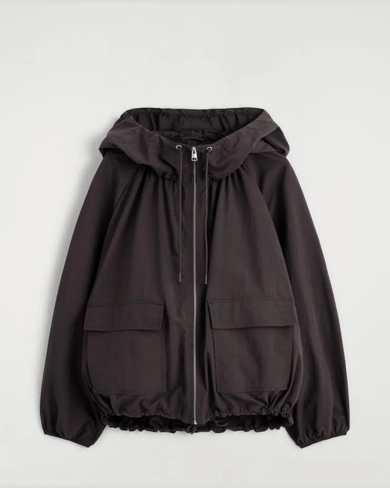 COS Parka Aus Funktionsmaterial Mit Kapuze Braun