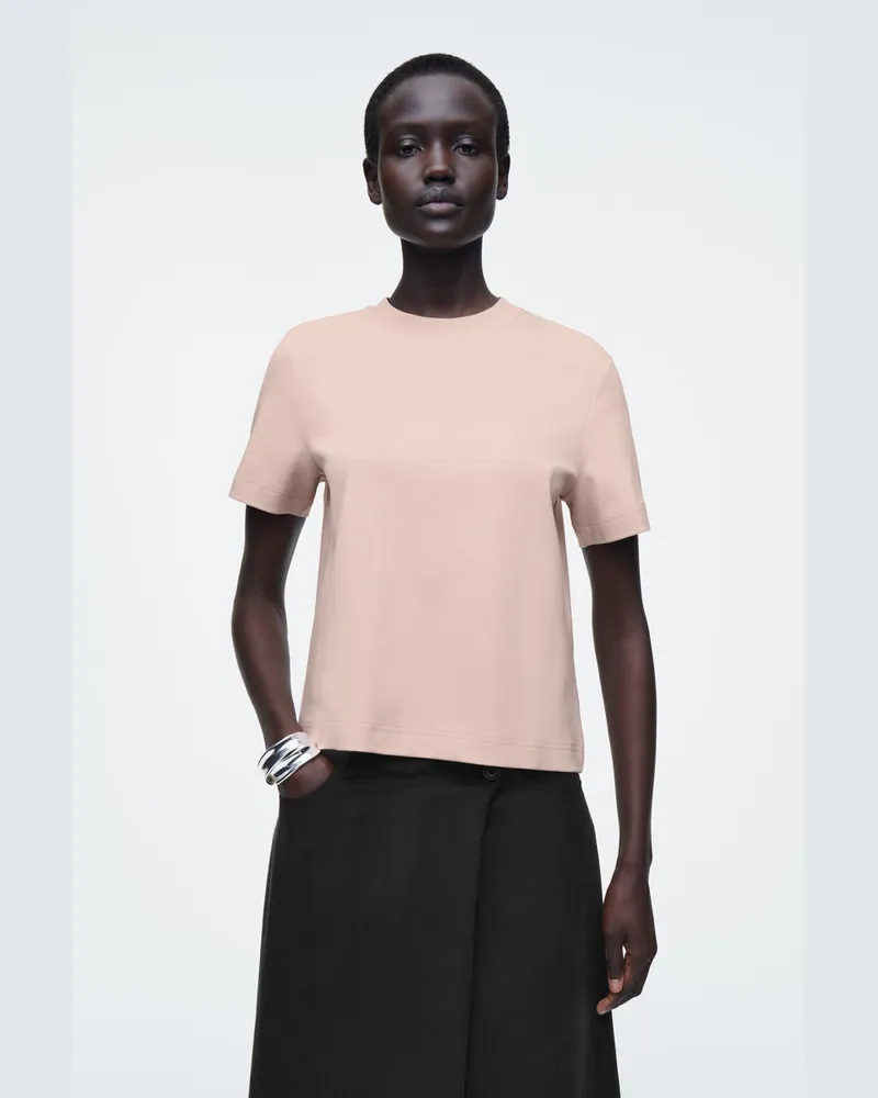 COS Schlichtes T-Shirt Mit Normaler Passform Orange