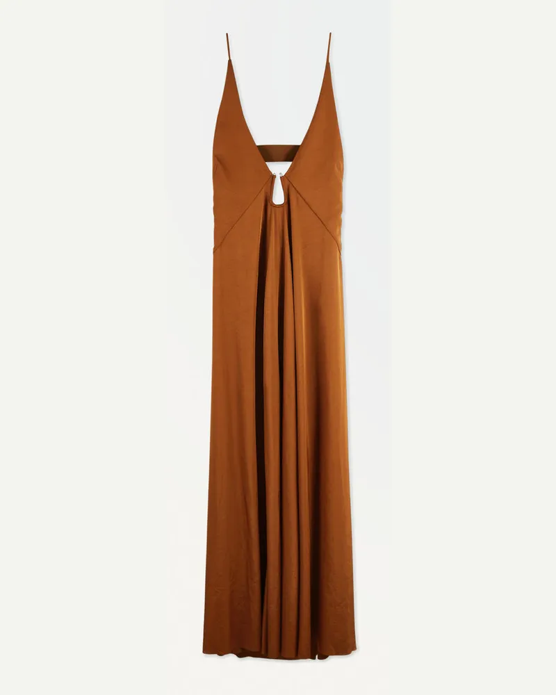 COS Das Trägerkleid Mit Cut-Out Braun