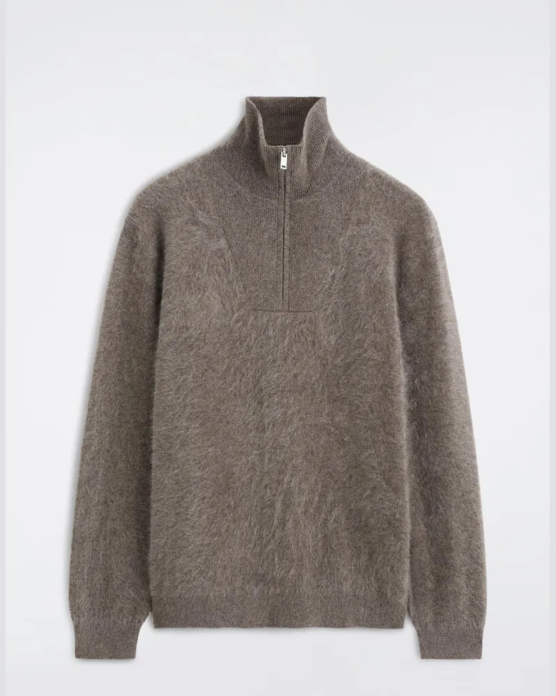 COS Pullover Aus Reinem Gebürstetem Kaschmir Braun