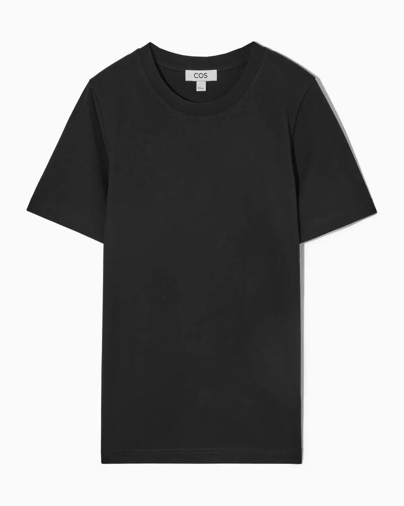 COS 3Er-Pack Alltags-T-Shirts Schwarz