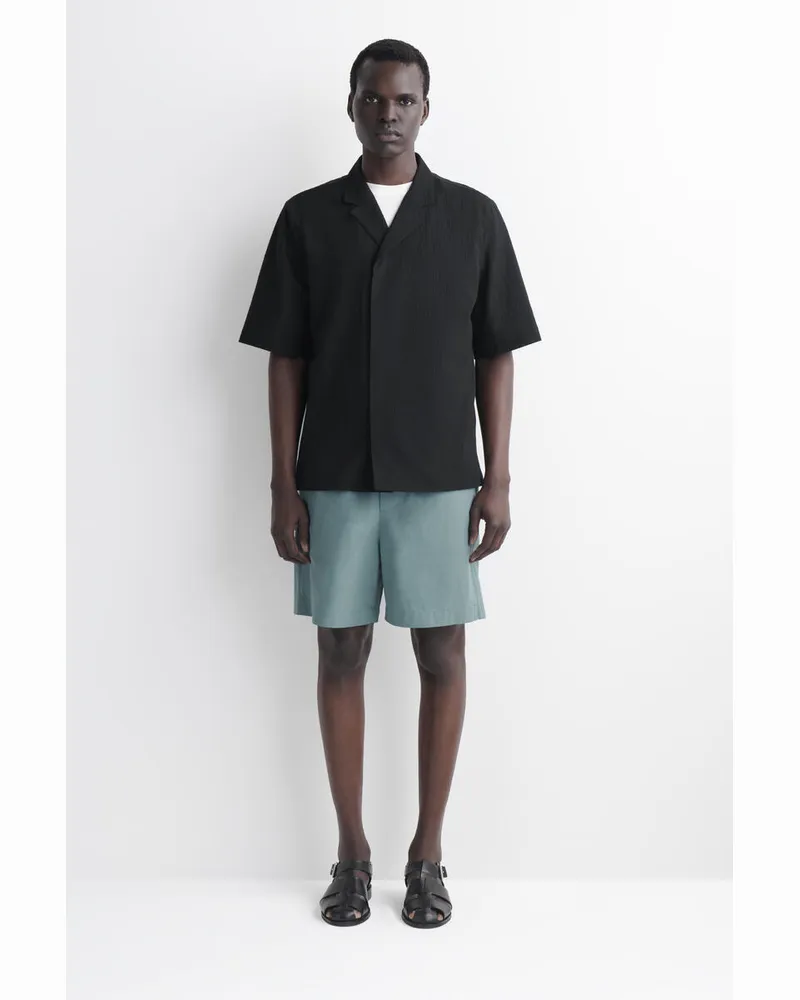 COS Shorts Aus Baumwolle Mit Elastischem Bund Blau