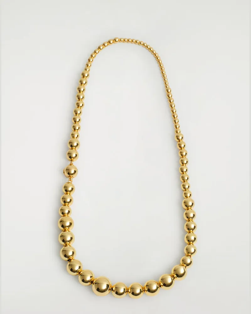 COS Kette Mit Zierperlen Goldfarben