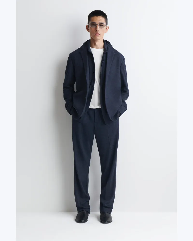 COS Lockere Hose Aus Jersey Mit Geradem Bein Blau