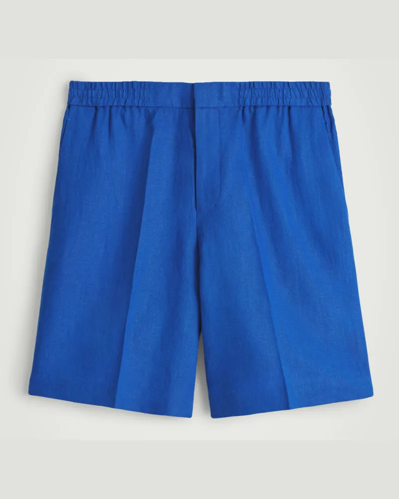 COS Leinenshorts Mit Elastischem Bund Blau