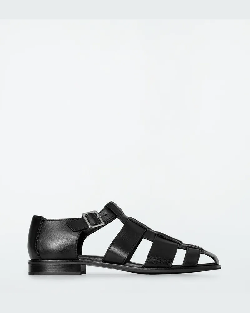 COS Fisherman-Sandalen Aus Leder Schwarz
