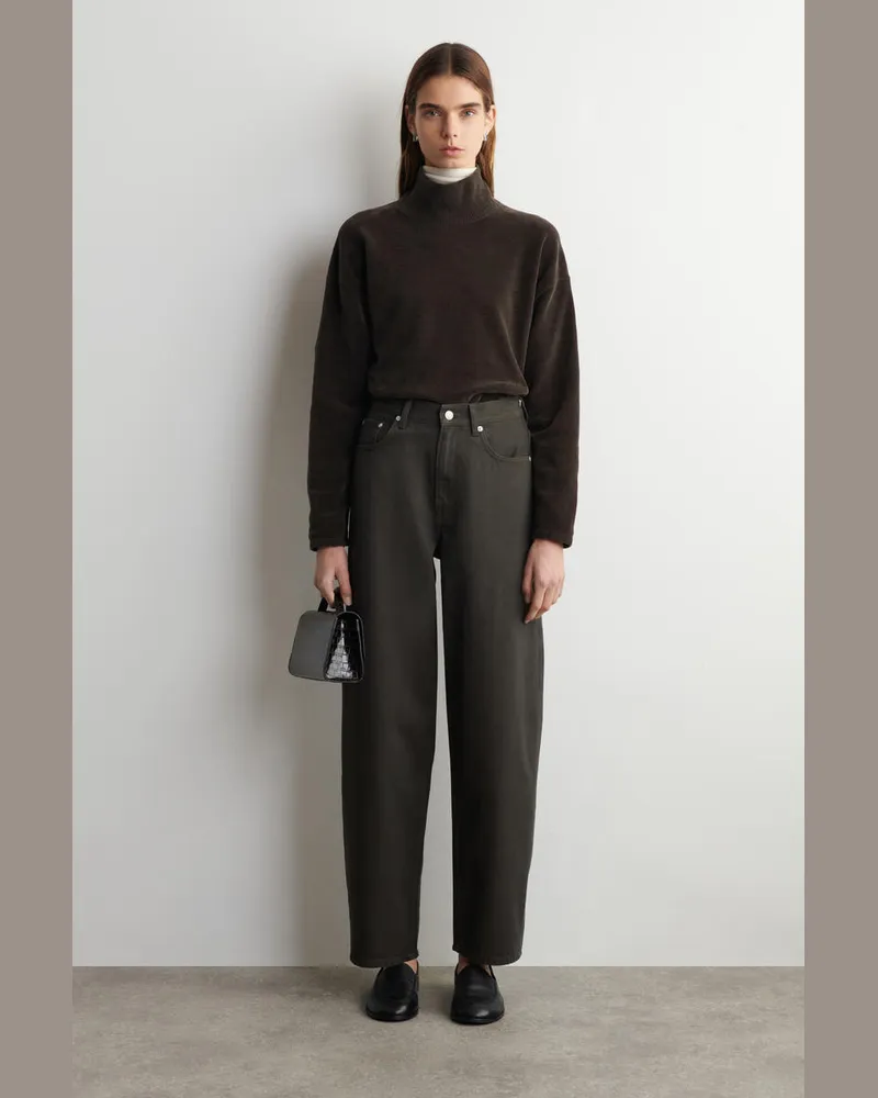 COS Bay Jeans Mit Barrel-Bein Braun