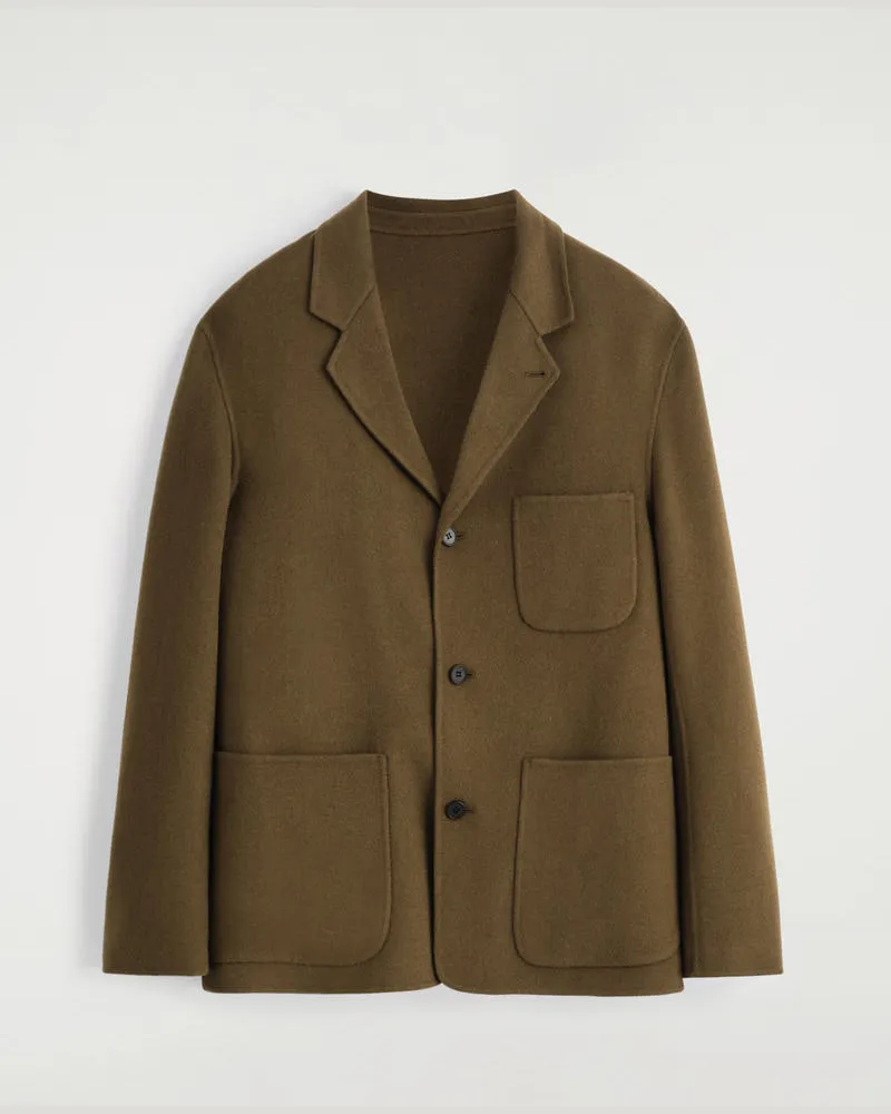 COS Unstrukturierter Wende-Blazer Aus Wolle Braun