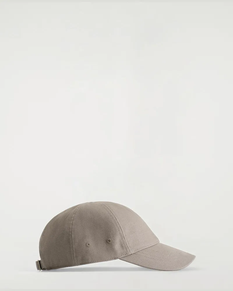 COS Basecap Aus Baumwoll-Canvas Grau