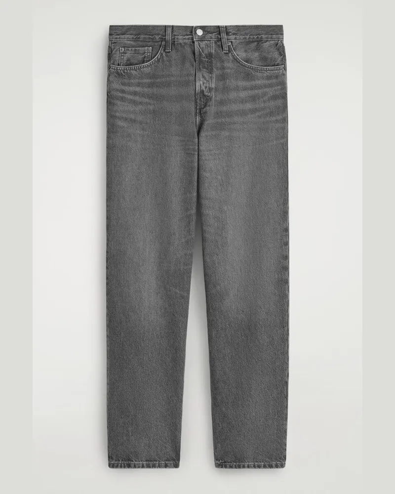 COS Rider Jeans Mit Geradem Bein Und Lockerer Passform Schwarz