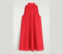 Fliessendes Neckholder-Kleid In Minilänge