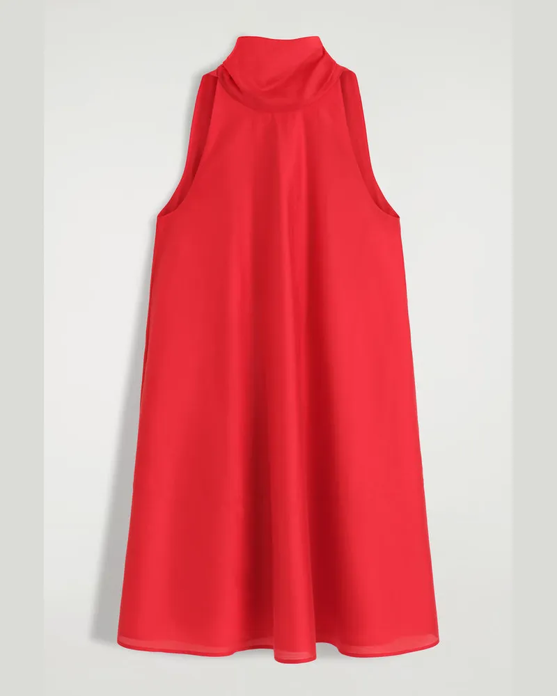 COS Fliessendes Neckholder-Kleid In Minilänge Rot