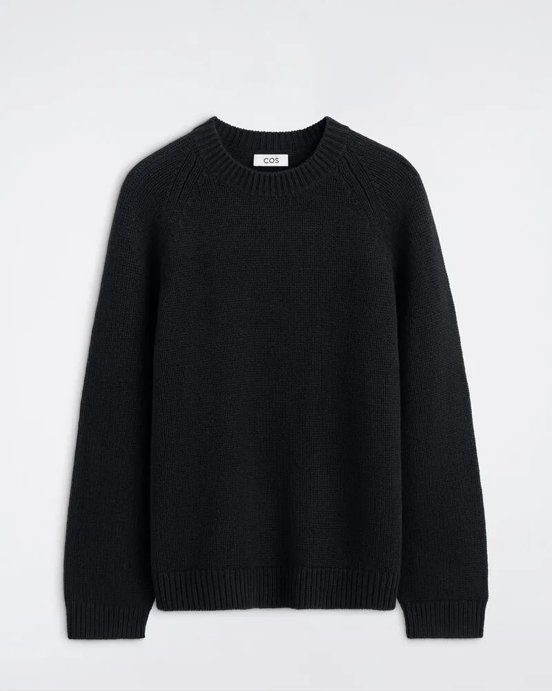 COS Strickpullover Aus Kaschmir Schwarz