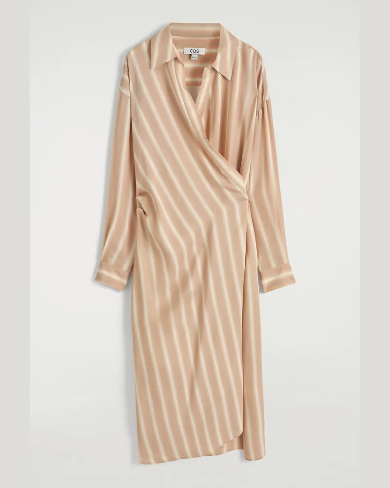 COS Hemdkleid In Midilänge Und Wickeloptik Rosa